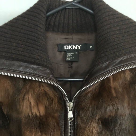 DKNY 100% Rabbit Jacket - Picture 2 of 8